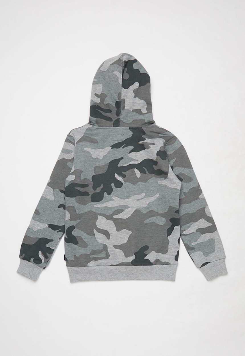 Converse - Collegiate camo hoodie - grey