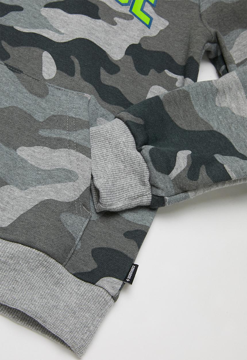 Converse - Collegiate camo hoodie - grey