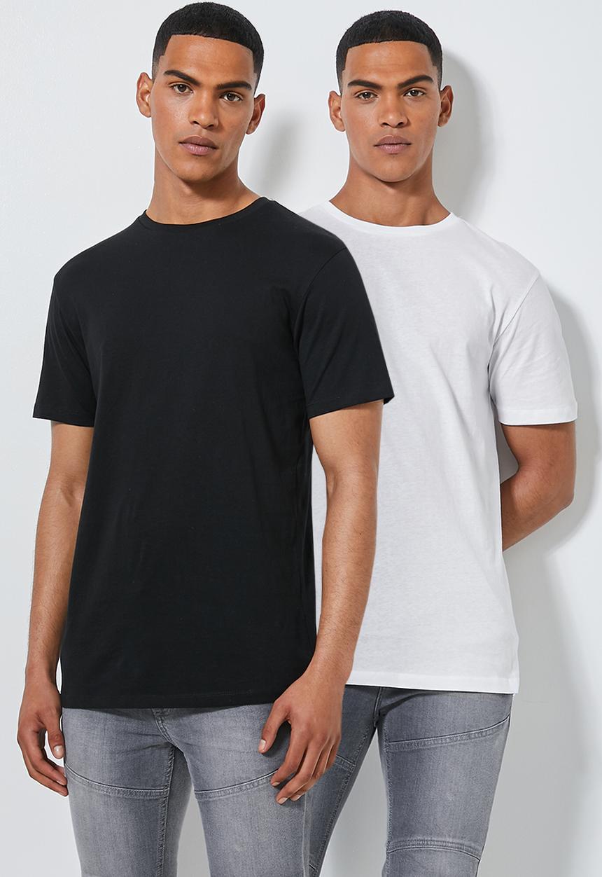 Superbalist - 2-Pack Barney longline curved hem tee - Multi