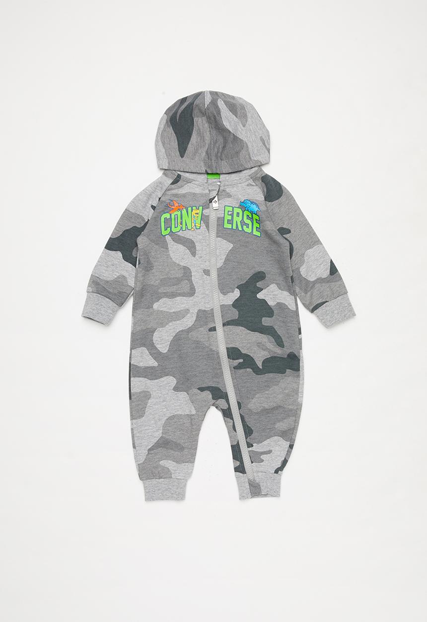Converse - Converse boys hooded camo coverall - grey