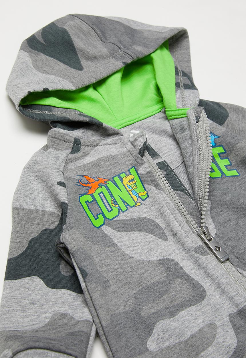 Converse - Converse boys hooded camo coverall - grey