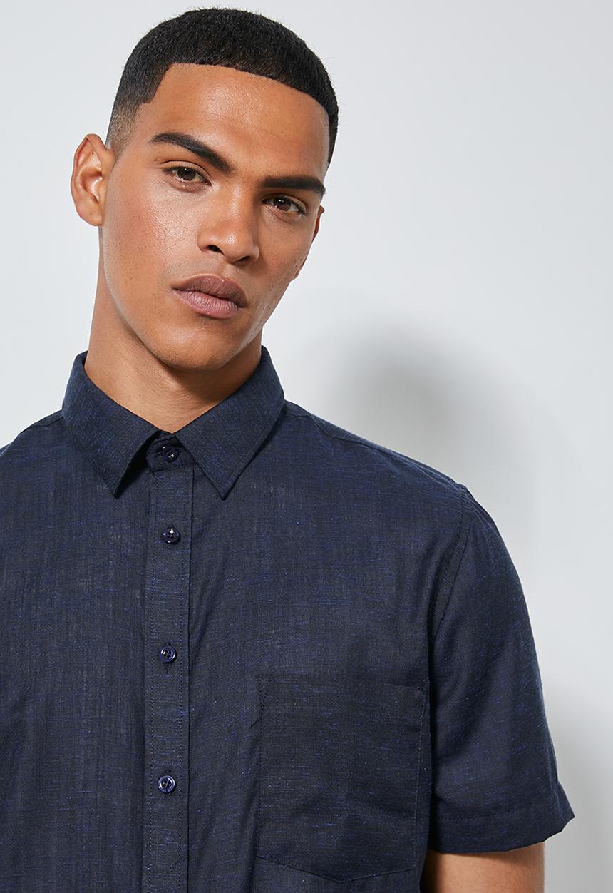 Superbalist - Theo regular fit summer shirt - navy