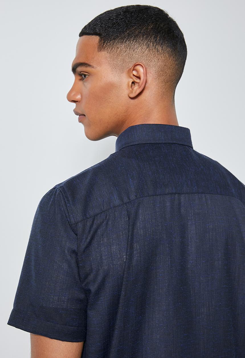 Superbalist - Theo regular fit summer shirt - navy