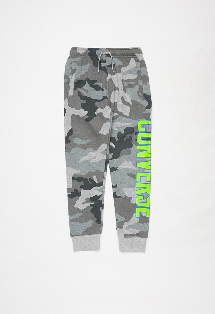 Converse - Converse boys collegiate camo fleece pant - grey