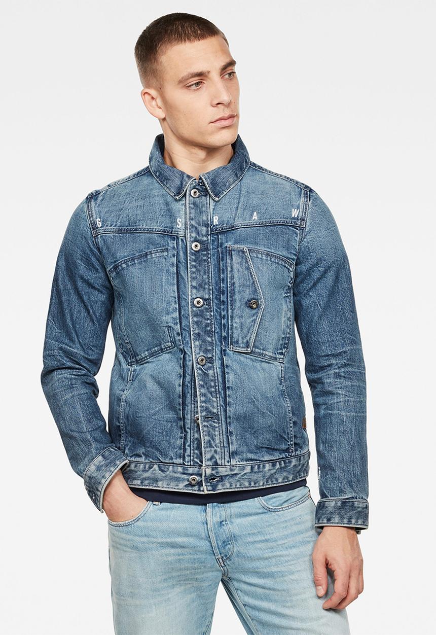 G-STAR - Scutar nw slim fit jacket - faded regal blue