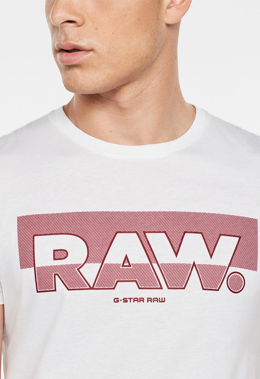 G-STAR - Raw graphic slim r tee - white