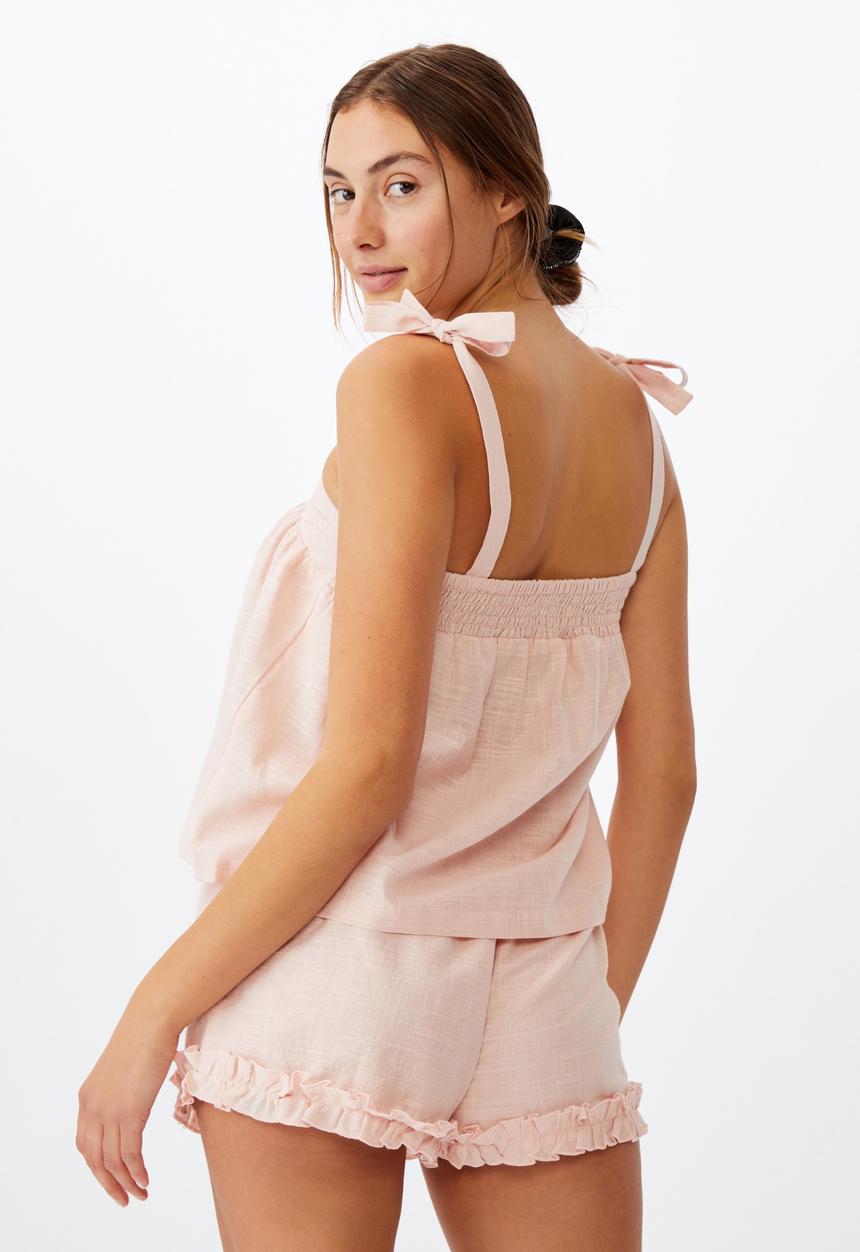 Cotton On - Woven bed cami - dusty blush