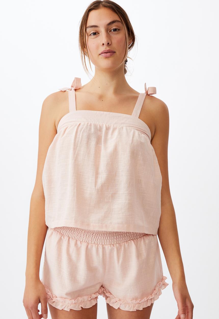 Cotton On - Woven bed cami - dusty blush