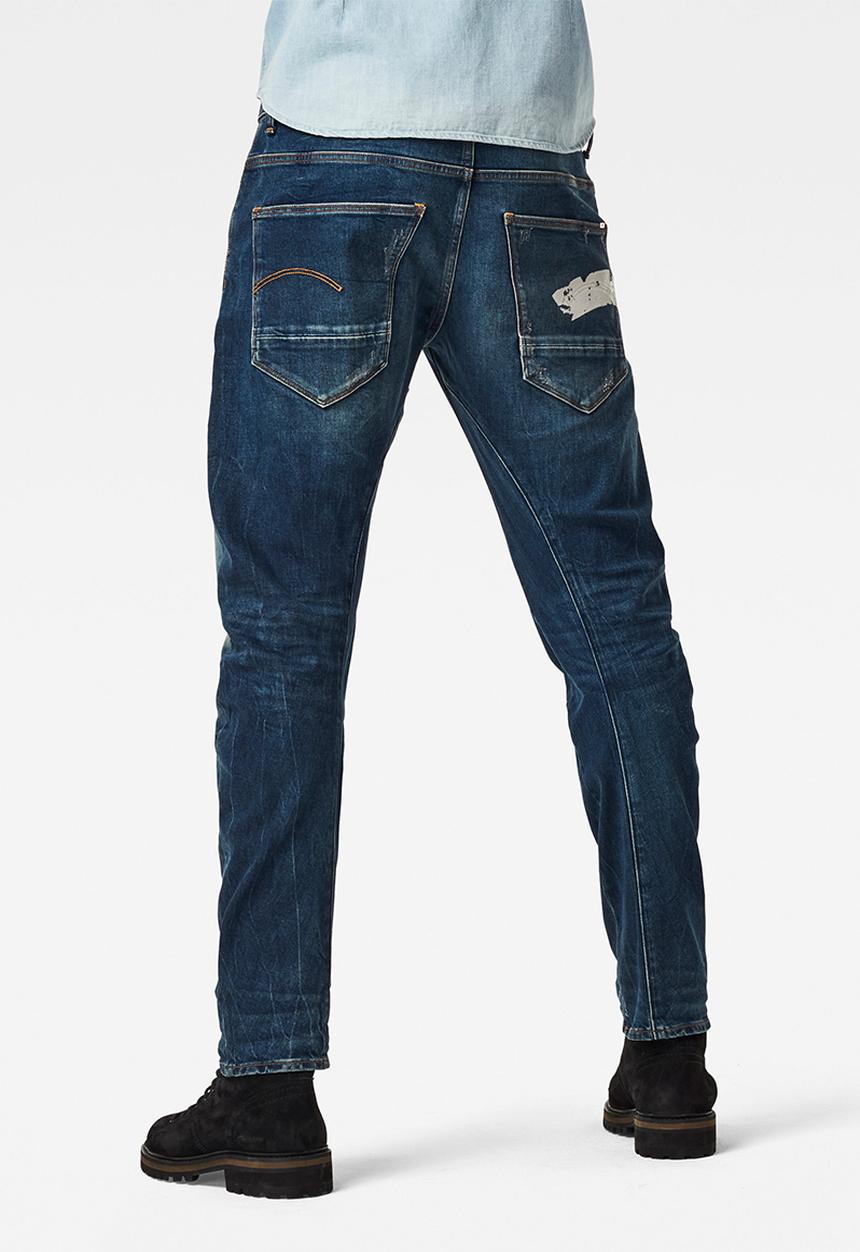 G-STAR - Arc 3d slim wokkie aw-elto pure stretch denim - antic faded baum blue