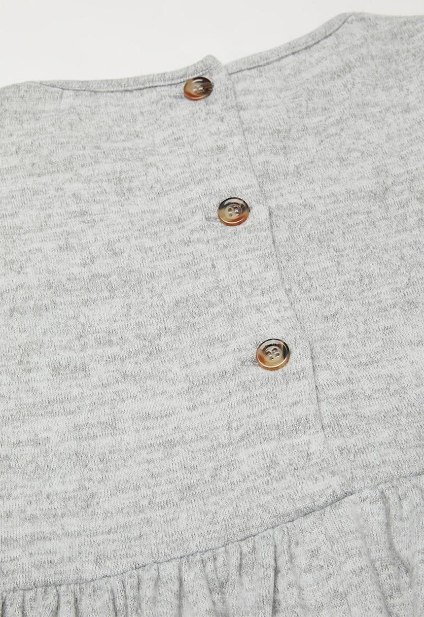 Superbalist - Back button detail dress - grey