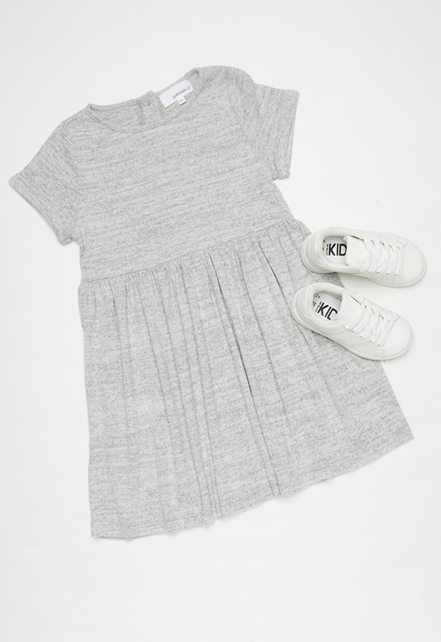 Superbalist - Back button detail dress - grey