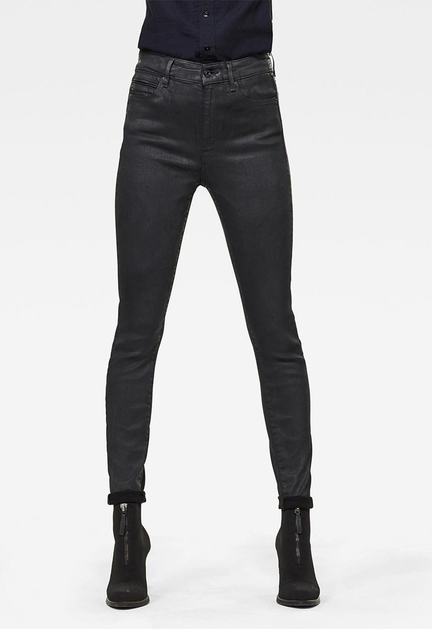 G-STAR - G-star shape studs high super skinny wmn jeans - black