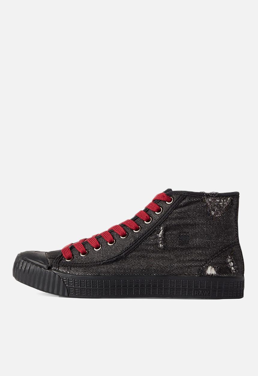 G-STAR - Rovulc 50 years denim mid womens sneaker - black