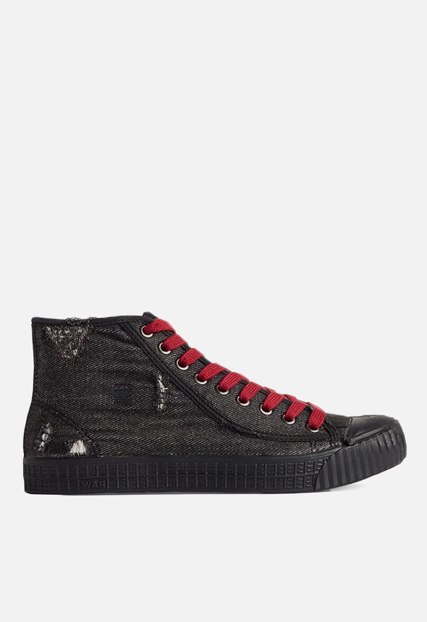 G-STAR - Rovulc 50 years denim mid womens sneaker - black