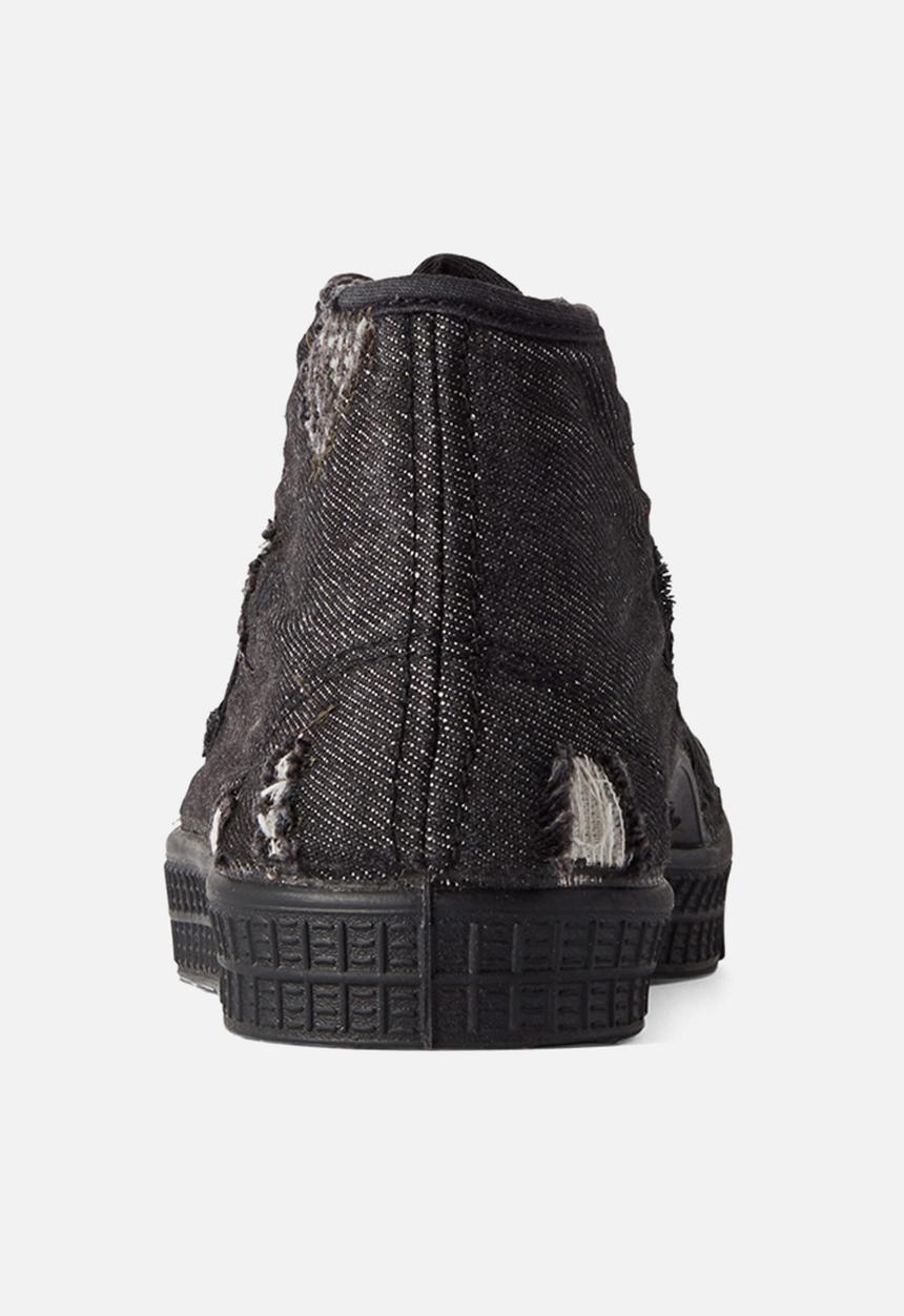 G-STAR - Rovulc 50 years denim mid womens sneaker - black