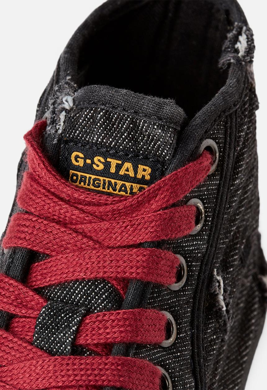 G-STAR - Rovulc 50 years denim mid womens sneaker - black