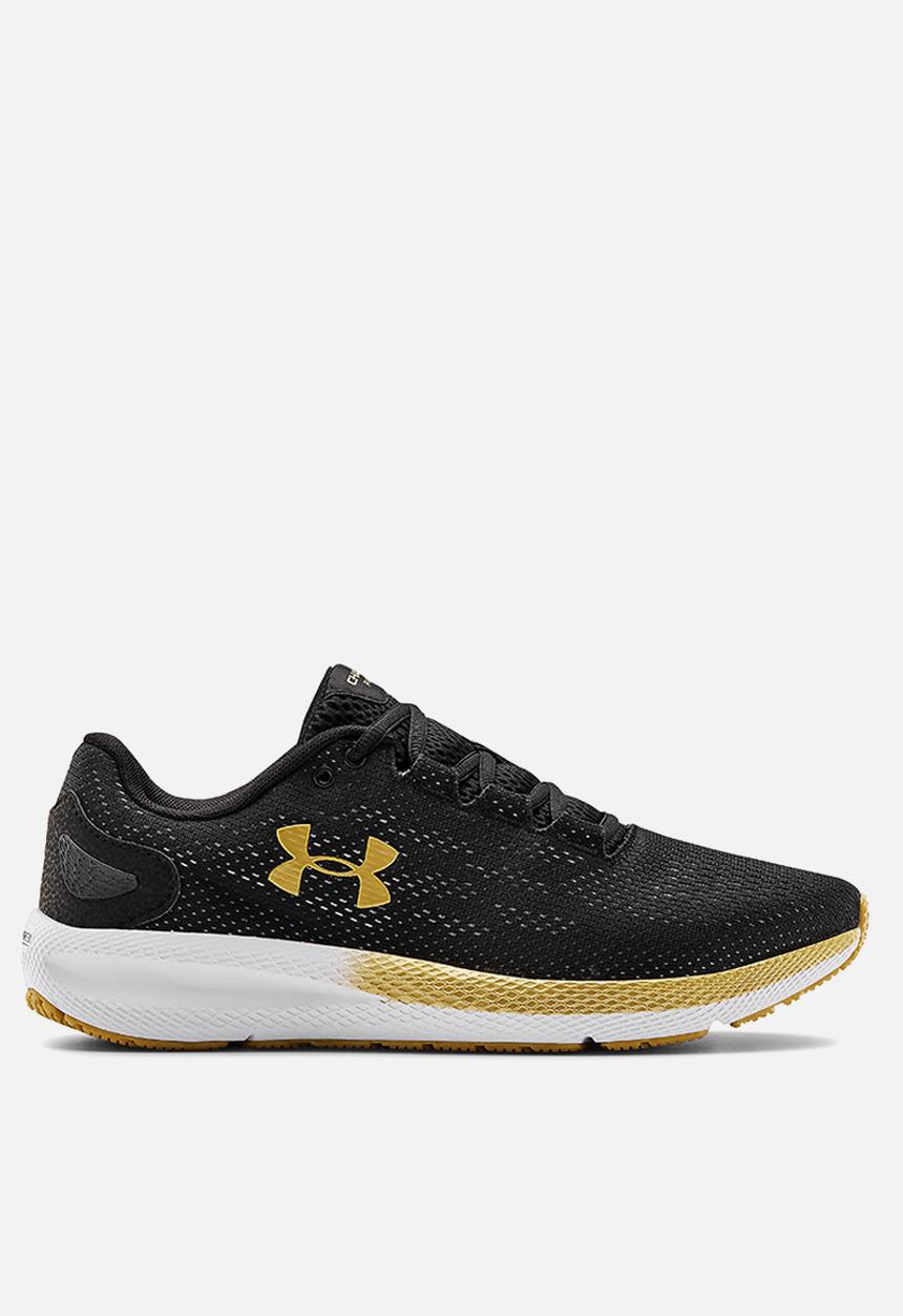 Under Armour - Ua charged pursuit 2 - black / white / metallic gold luster