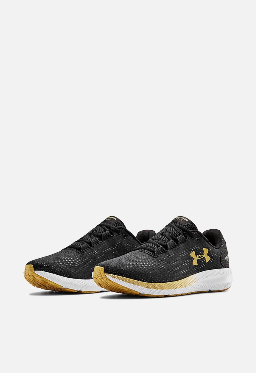 Under Armour - Ua charged pursuit 2 - black / white / metallic gold luster