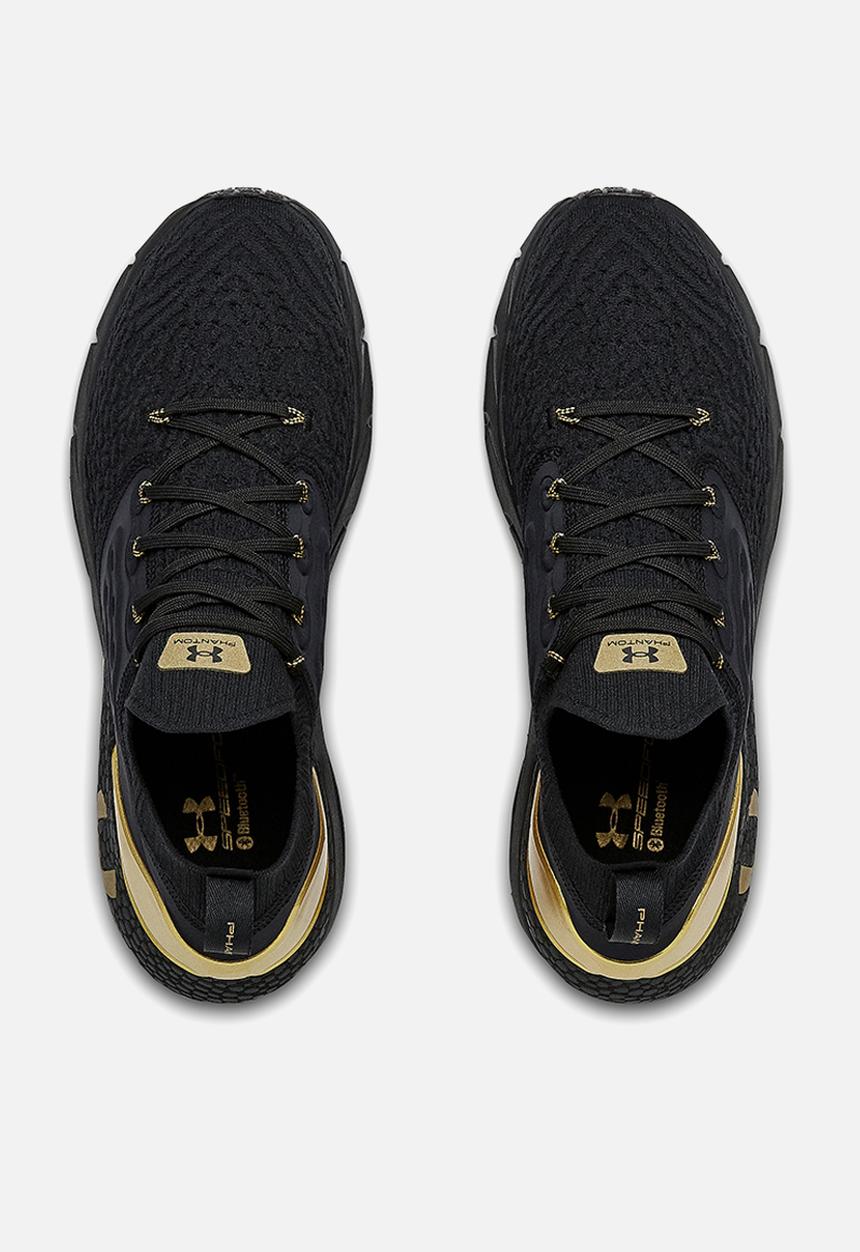 Under Armour - Ua hovr phantom 2 mtlc - black / black / metallic gold luster