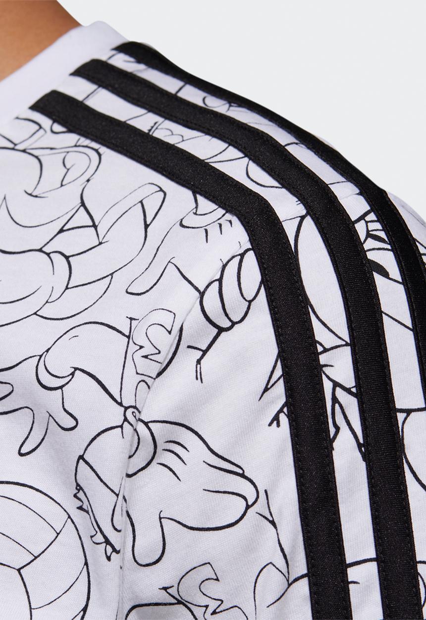 adidas Performance - Disney all over print tee - white & black