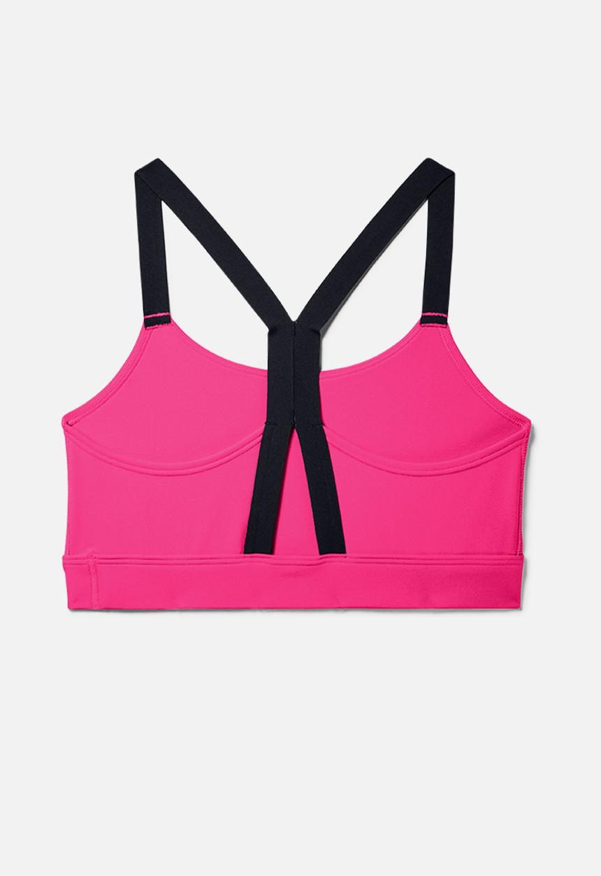 Under Armour - Armour mid impact graphic bra - pink