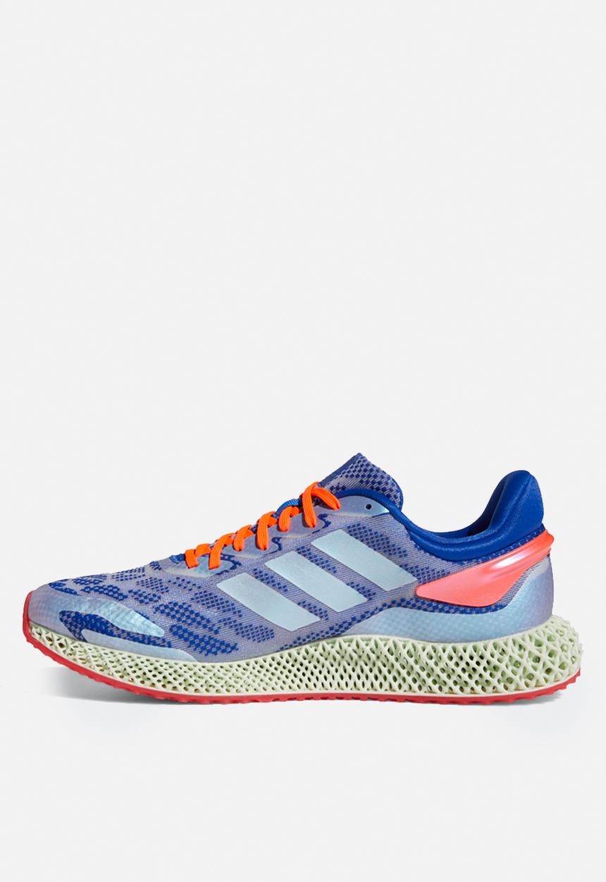 adidas Performance - 4D run 1.0 - glow blue/cloud white/solar red 