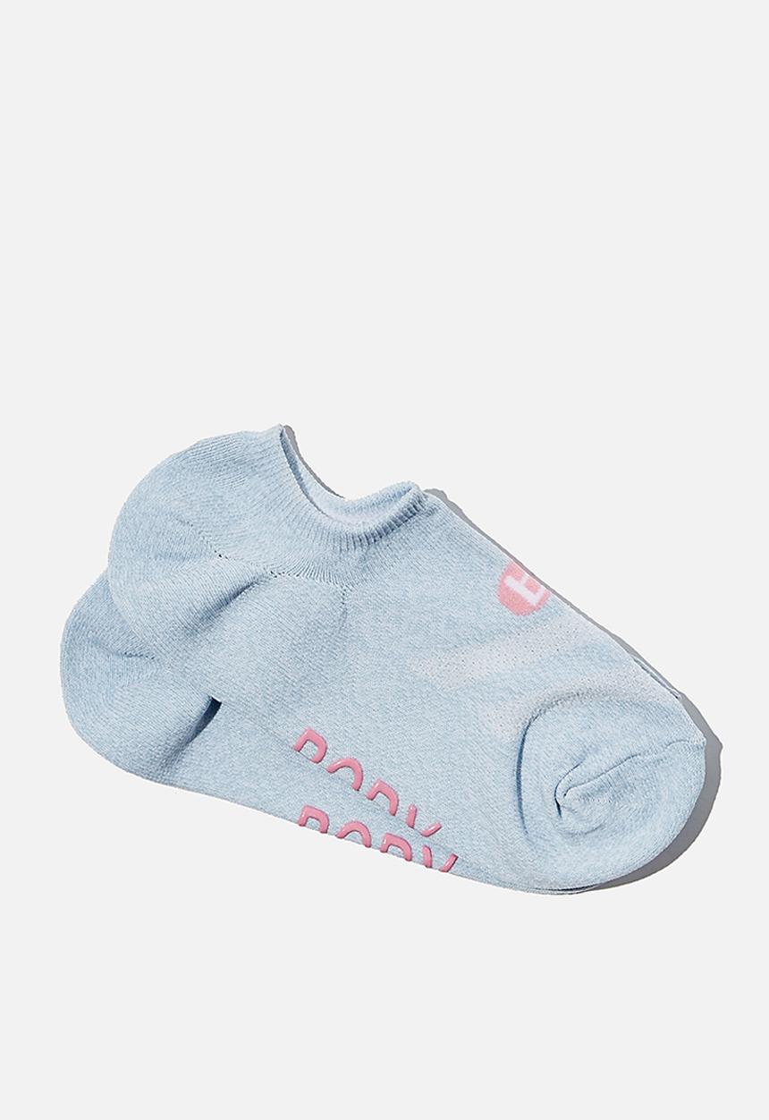Cotton On - Sporty invisible sock - baby blue
