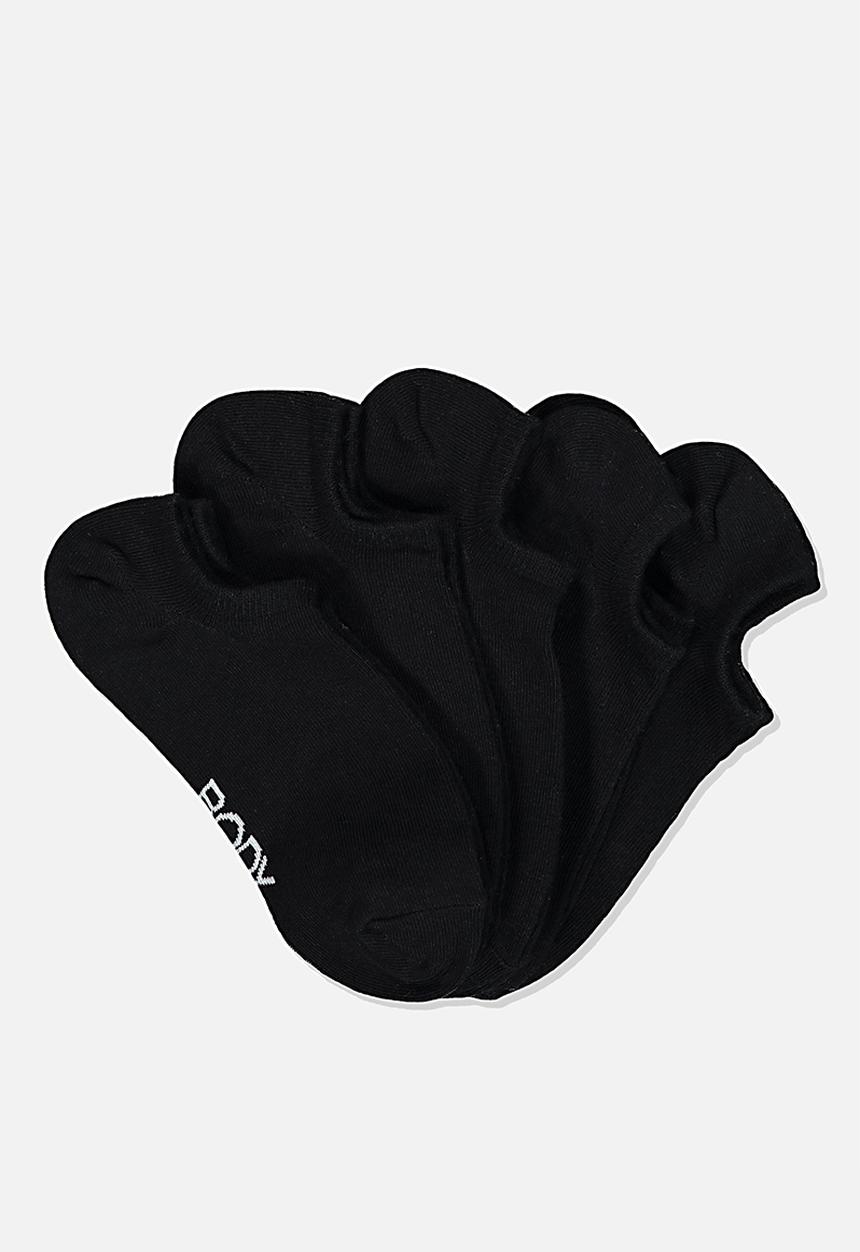 Cotton On - 5 pack body low cut sock - black