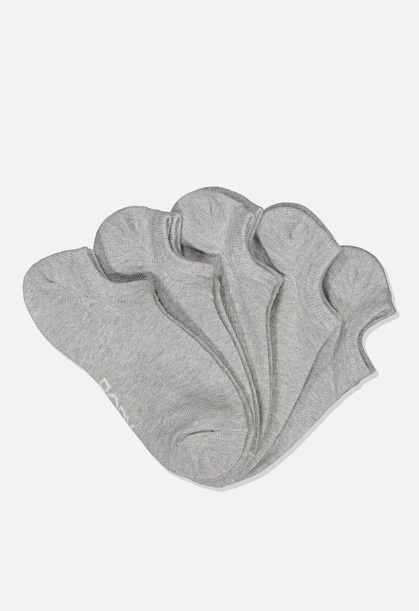 Cotton On - 5 pack  body low cut sock - grey