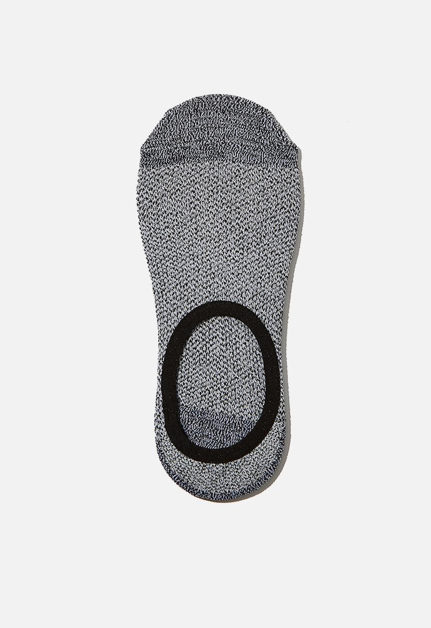 Cotton On - Fresh mesh invisible sock - salt & pepper