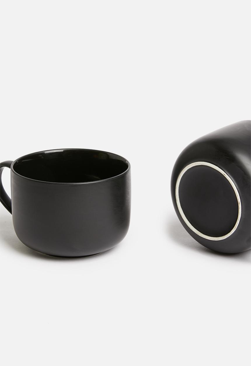 Sixth Floor - Mia mug set of 2 - black