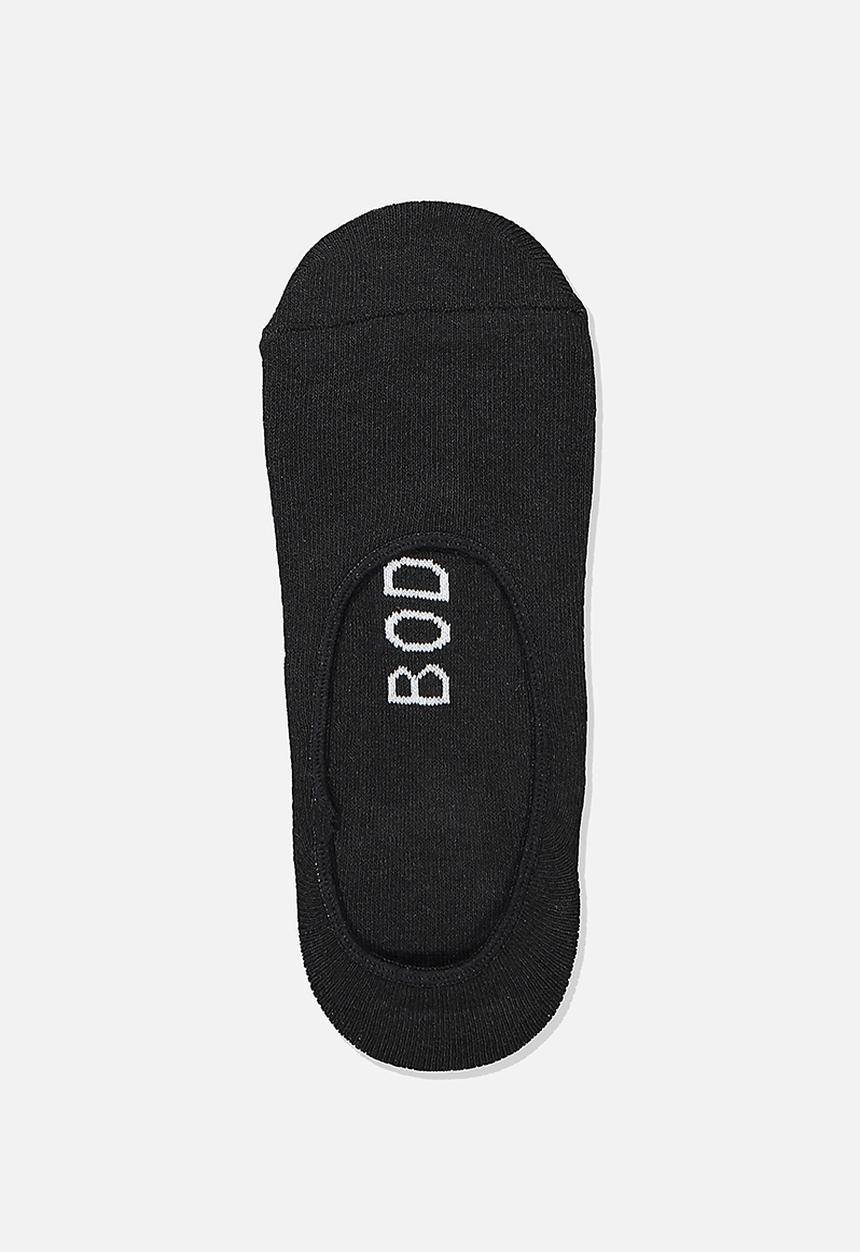 Cotton On - Reggie invisible sock - black