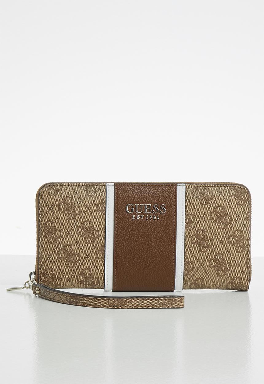 GUESS - Cathleen large zip around - brown