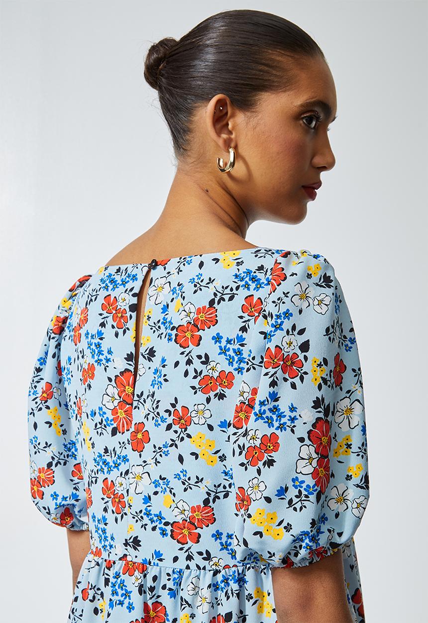 Superbalist - Squareneck tiered dress - multi