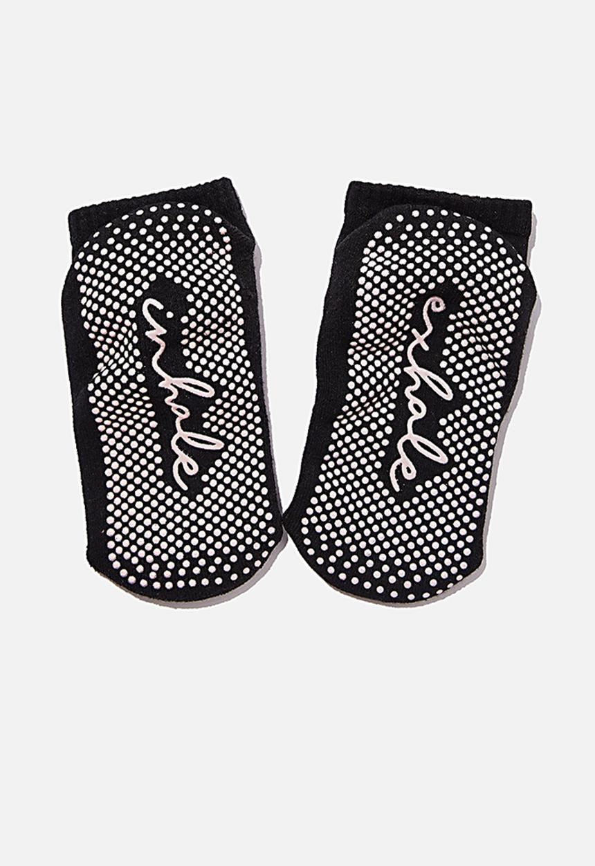 Cotton On - Pia pilates sock - black
