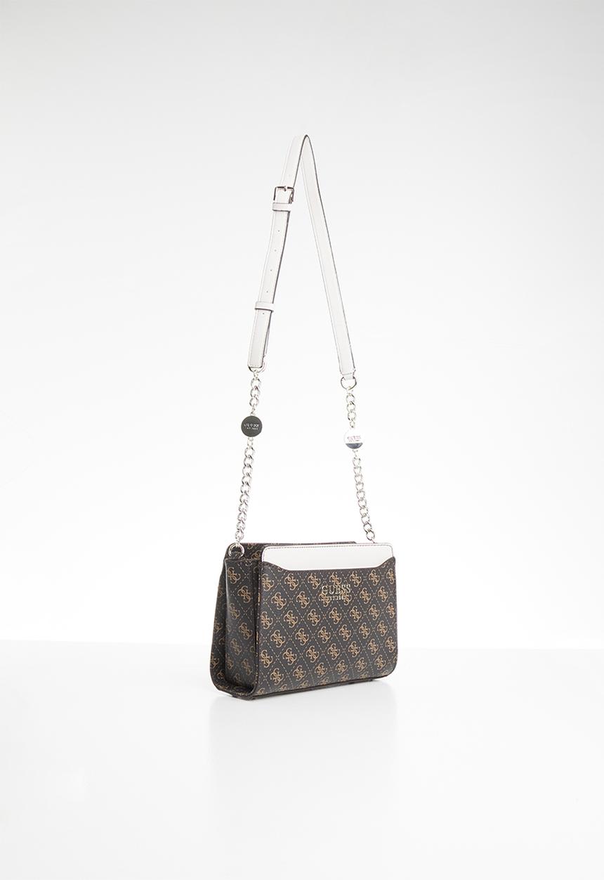 GUESS - Lorenna crossbody top zip - brown