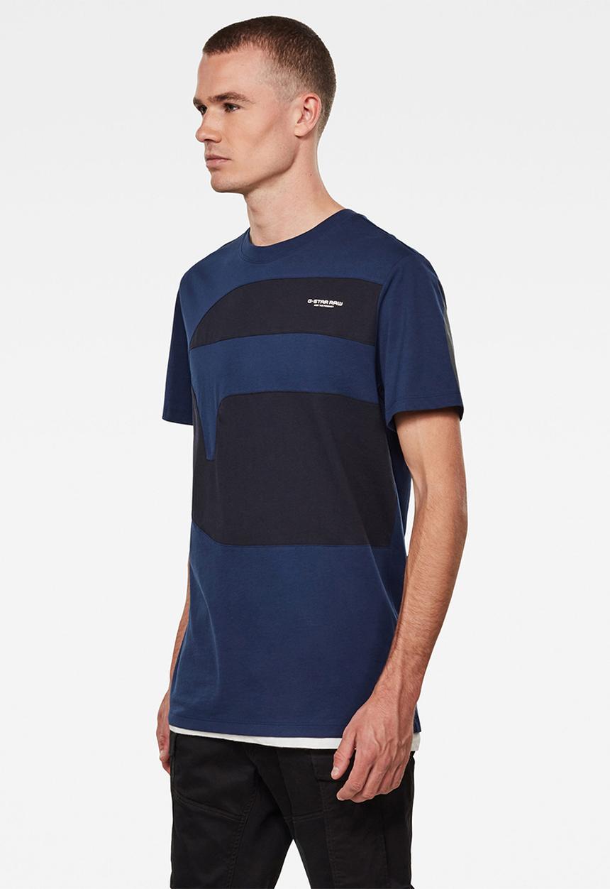 G-STAR - One cut and sewn gr r tee - blue