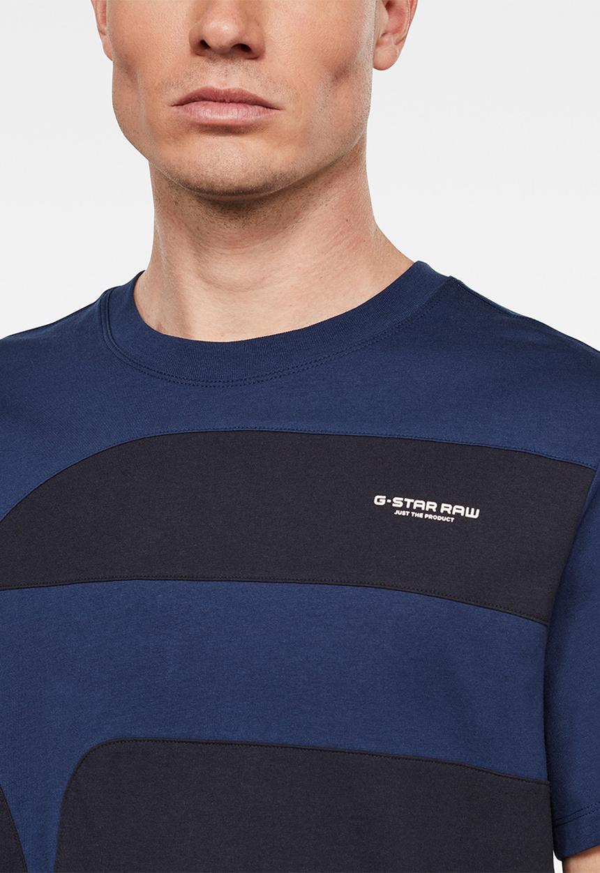 G-STAR - One cut and sewn gr r tee - blue