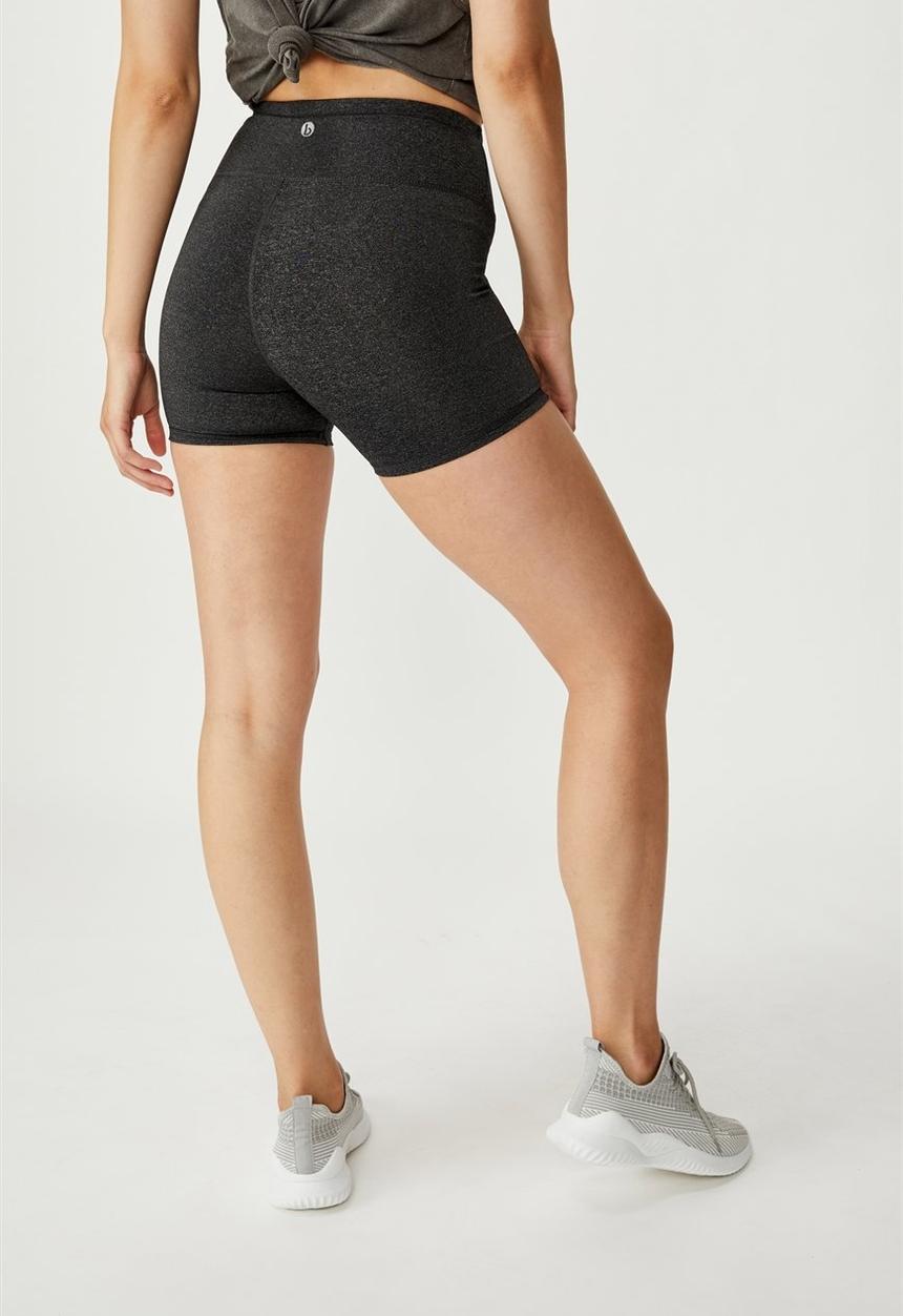 Cotton On - High waisted shortie short - charcoal 