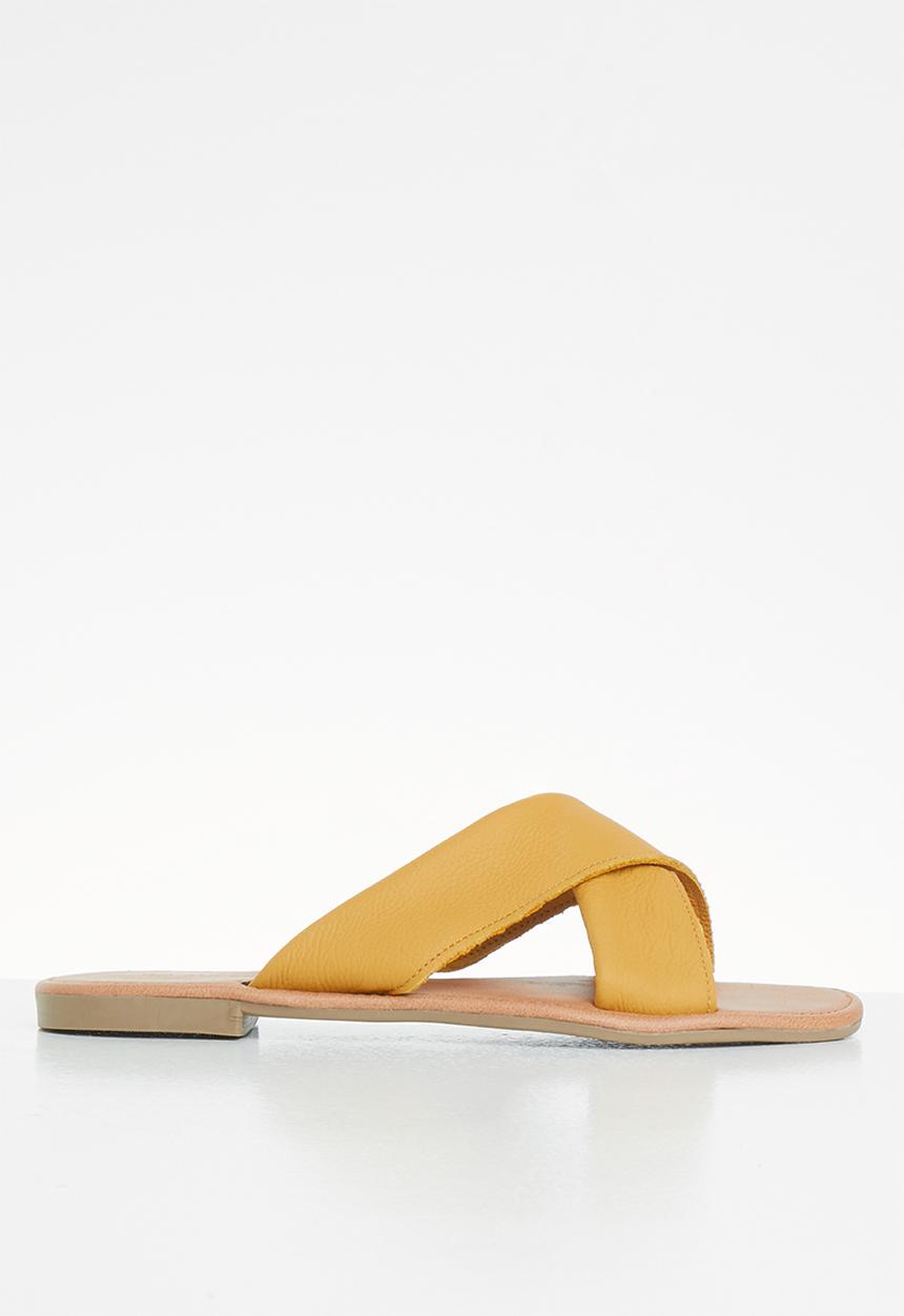 Superbalist - Zicho leather slide - yellow