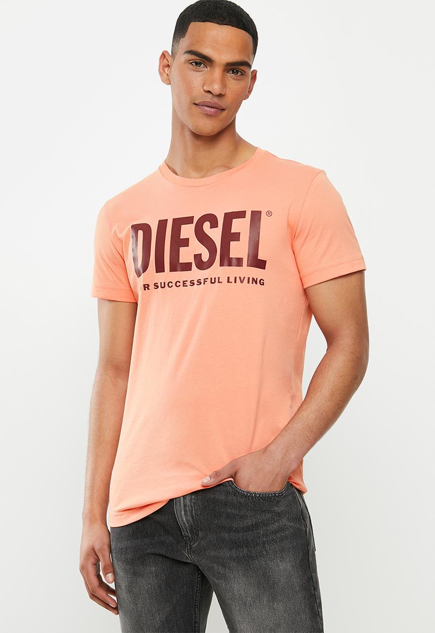 Diesel  - T-diego-logo T-shirt - orange