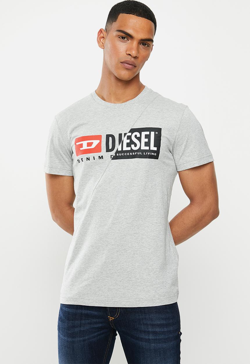 Diesel  - T-diego-cuty T-shirt - grey