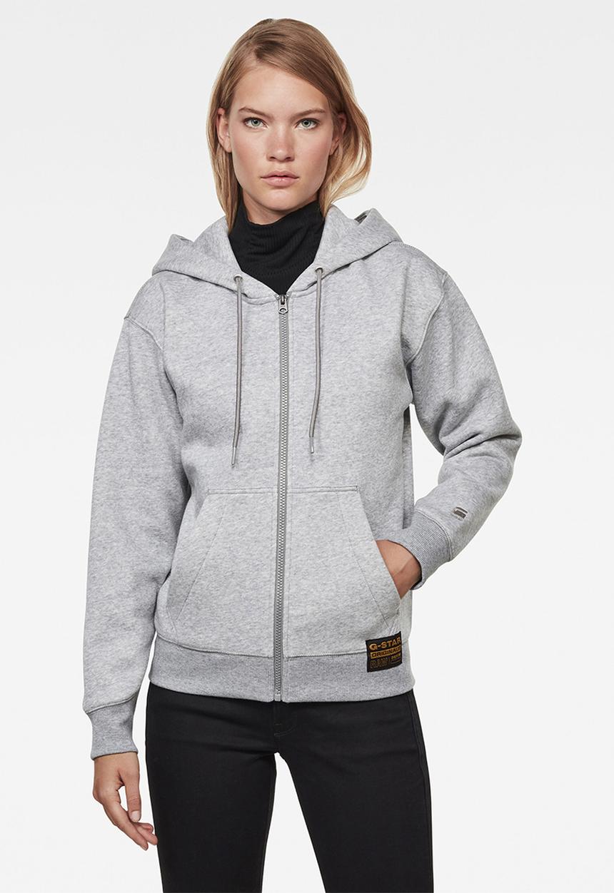G-STAR - Premium core hdd zip thru - grey