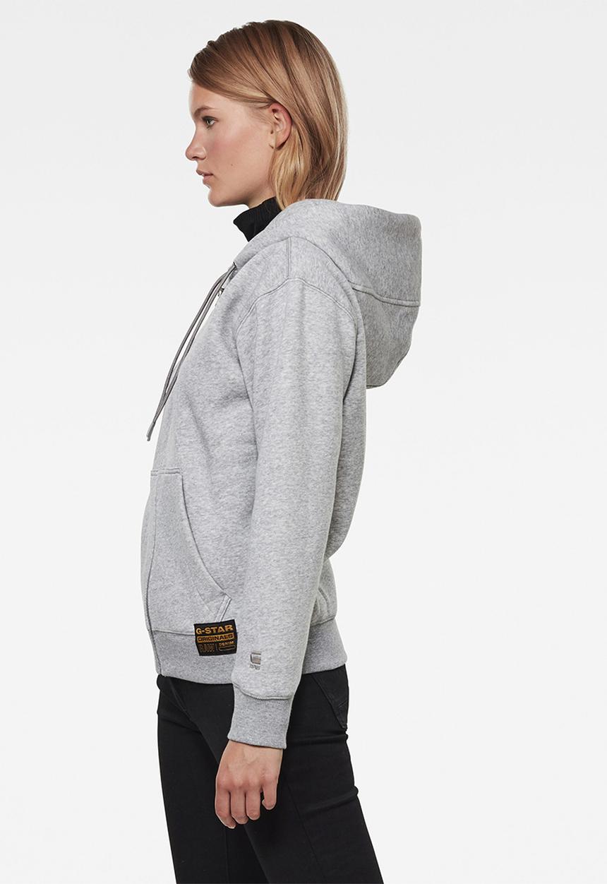 G-STAR - Premium core hdd zip thru - grey
