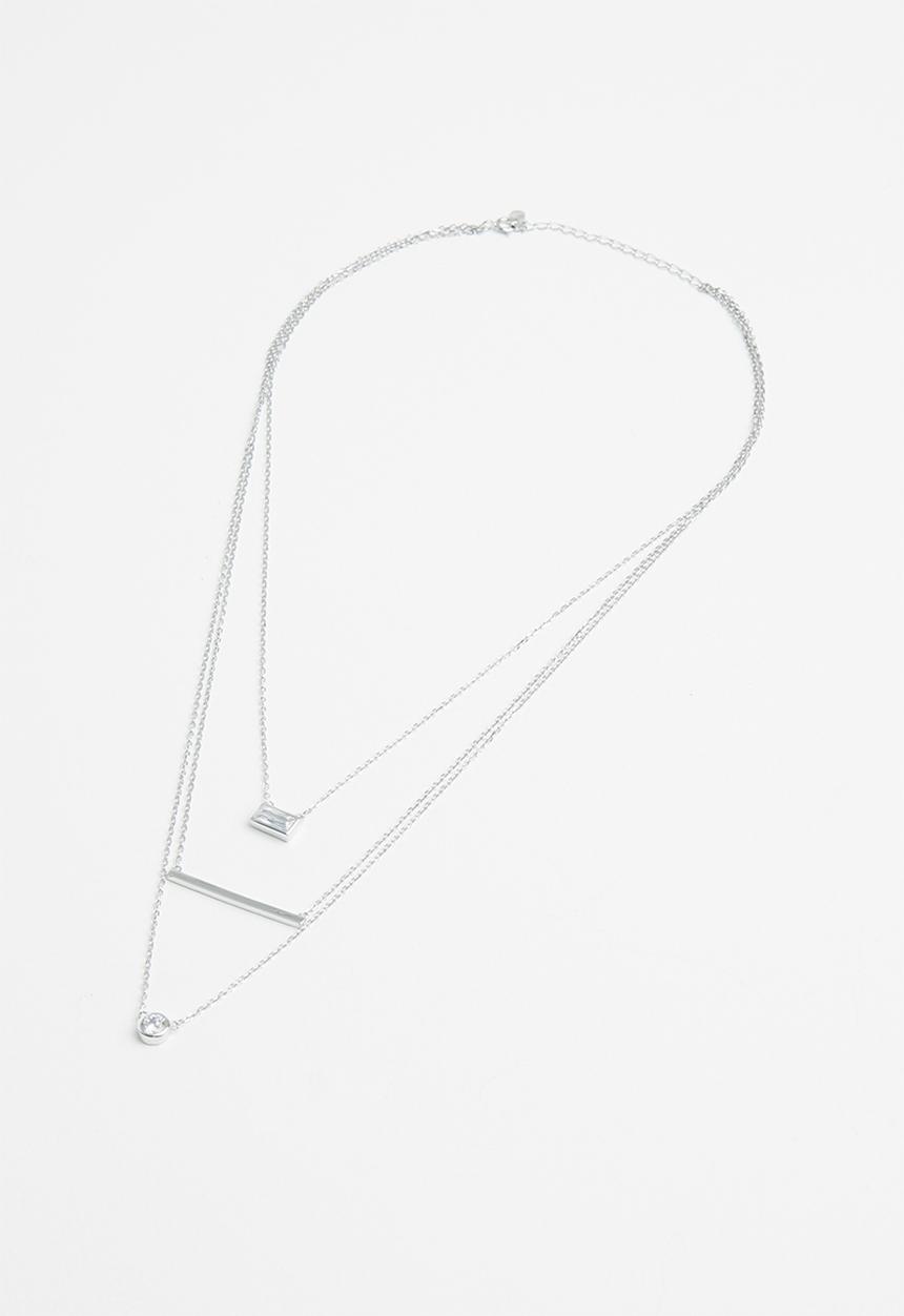 Superbalist - Sterling silver layered necklace - silver 