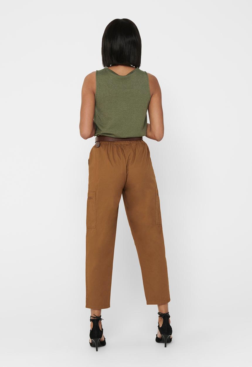 Jacqueline de Yong - Kara life straight pocket pant - tan