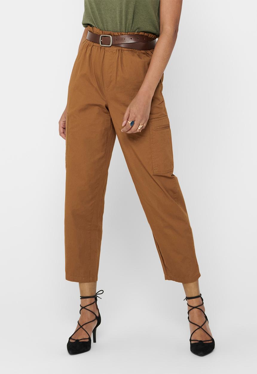 Jacqueline de Yong - Kara life straight pocket pant - tan