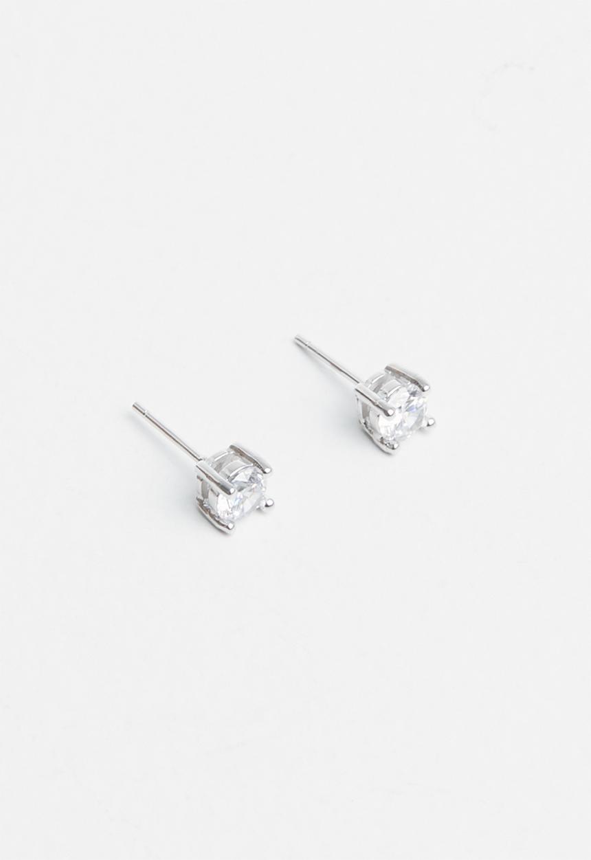 Superbalist - Sterling silver heart necklace and stud set - silver 