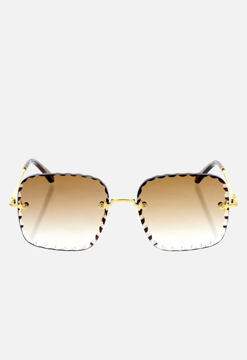 Chloe - Chloe sunglasses  - gold gradient brown