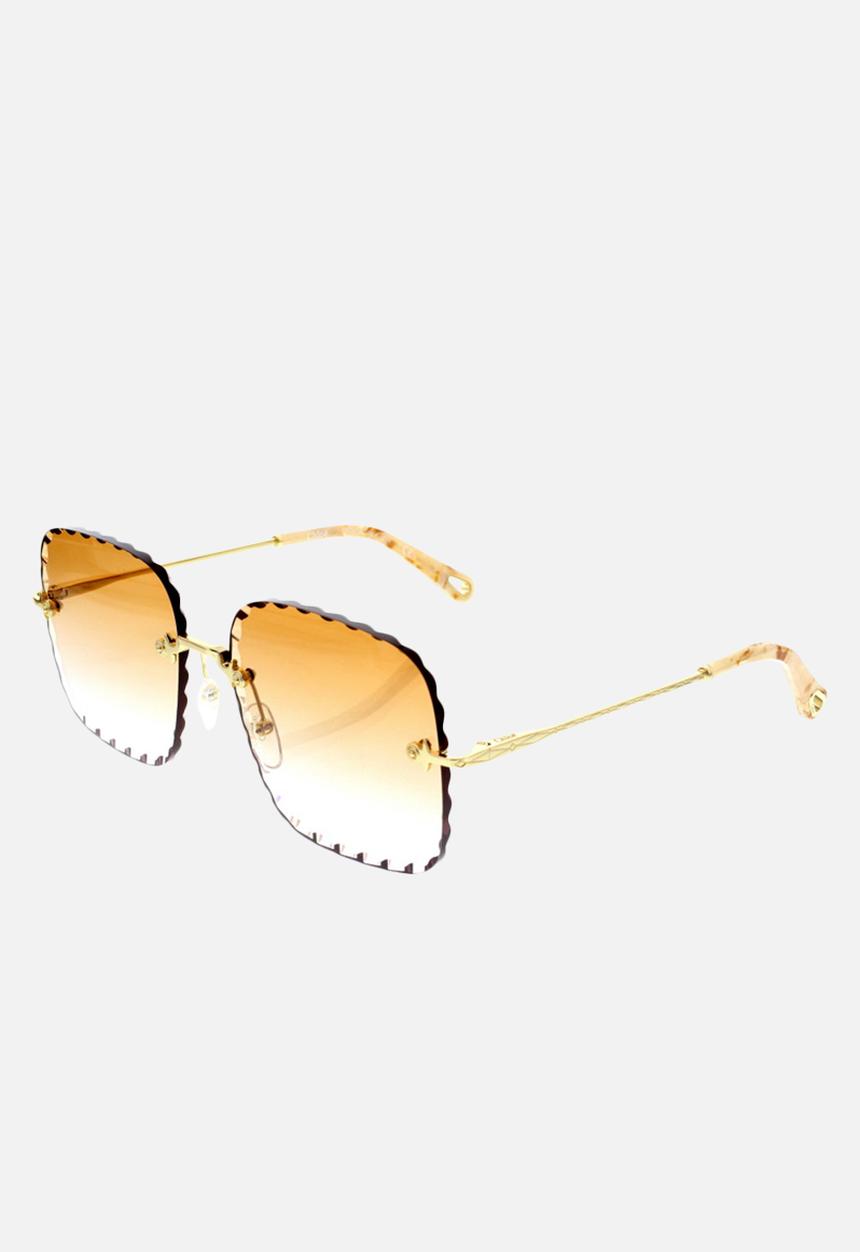 Chloe - Chloe sunglasses  - gold  gradient peach